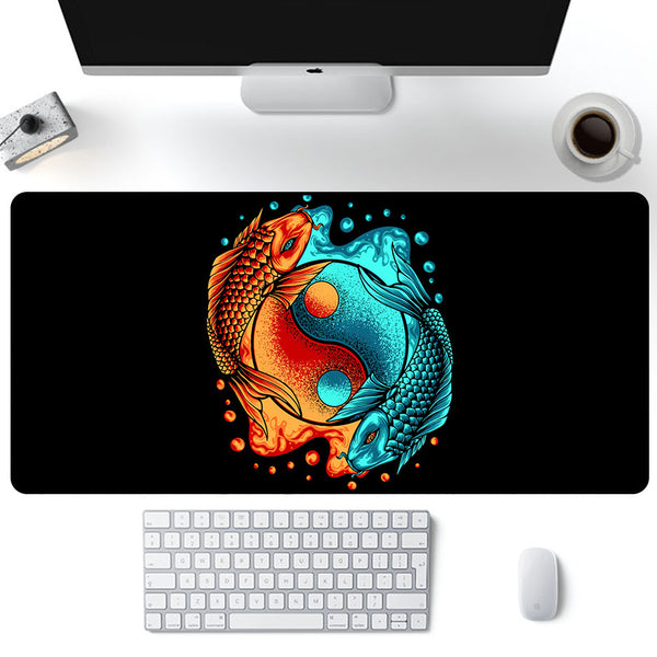 Yin Yang Fish Computer Office Mouse Pad